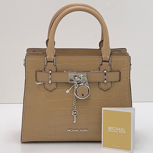 MICHAEL KORS
Hamilton Small Crocodile Embossed Faux Leather Satchel
Camel
NWT - Picture 4 of 16
